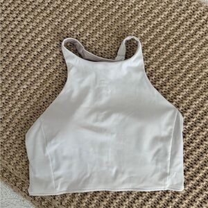 Lululemon Athletica White Racerback Tank Top